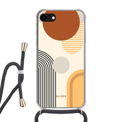 Abstraction - iPhone 7 Handyhülle Crossbody case mit Band