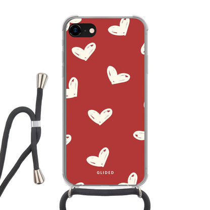 Red Love - iPhone 7 - Crossbody case mit Band