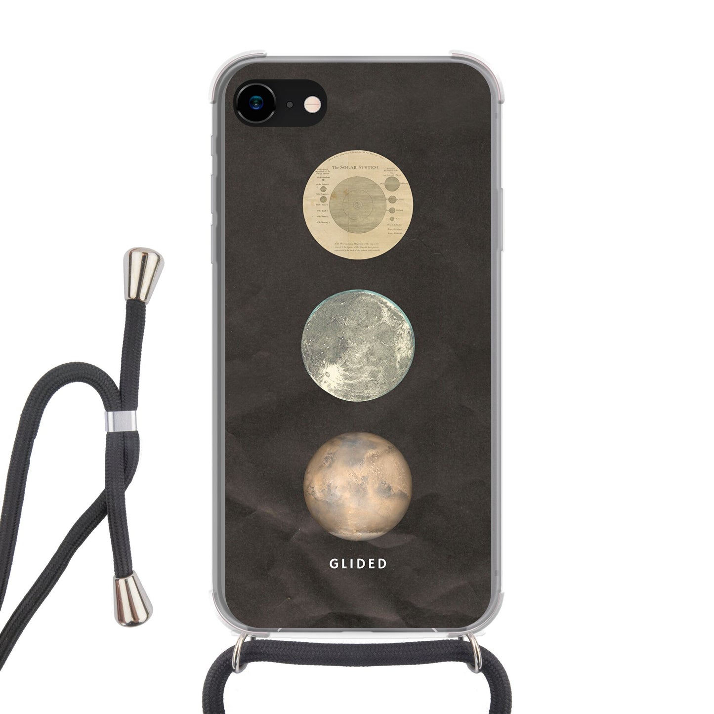 Galaxy - iPhone 7 Handyhülle Crossbody case mit Band