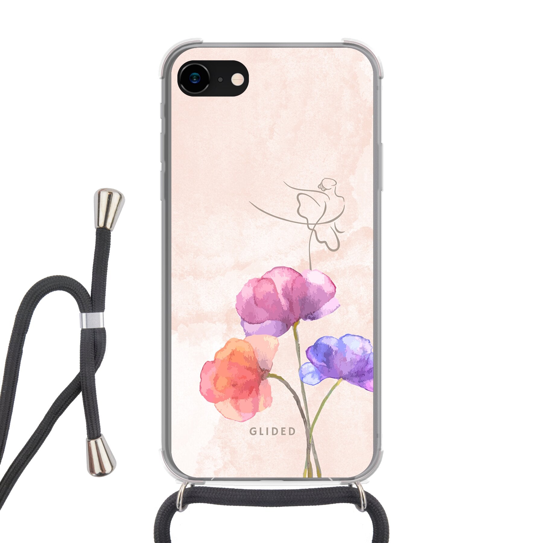 Blossom - iPhone 7 Handyhülle Crossbody case mit Band