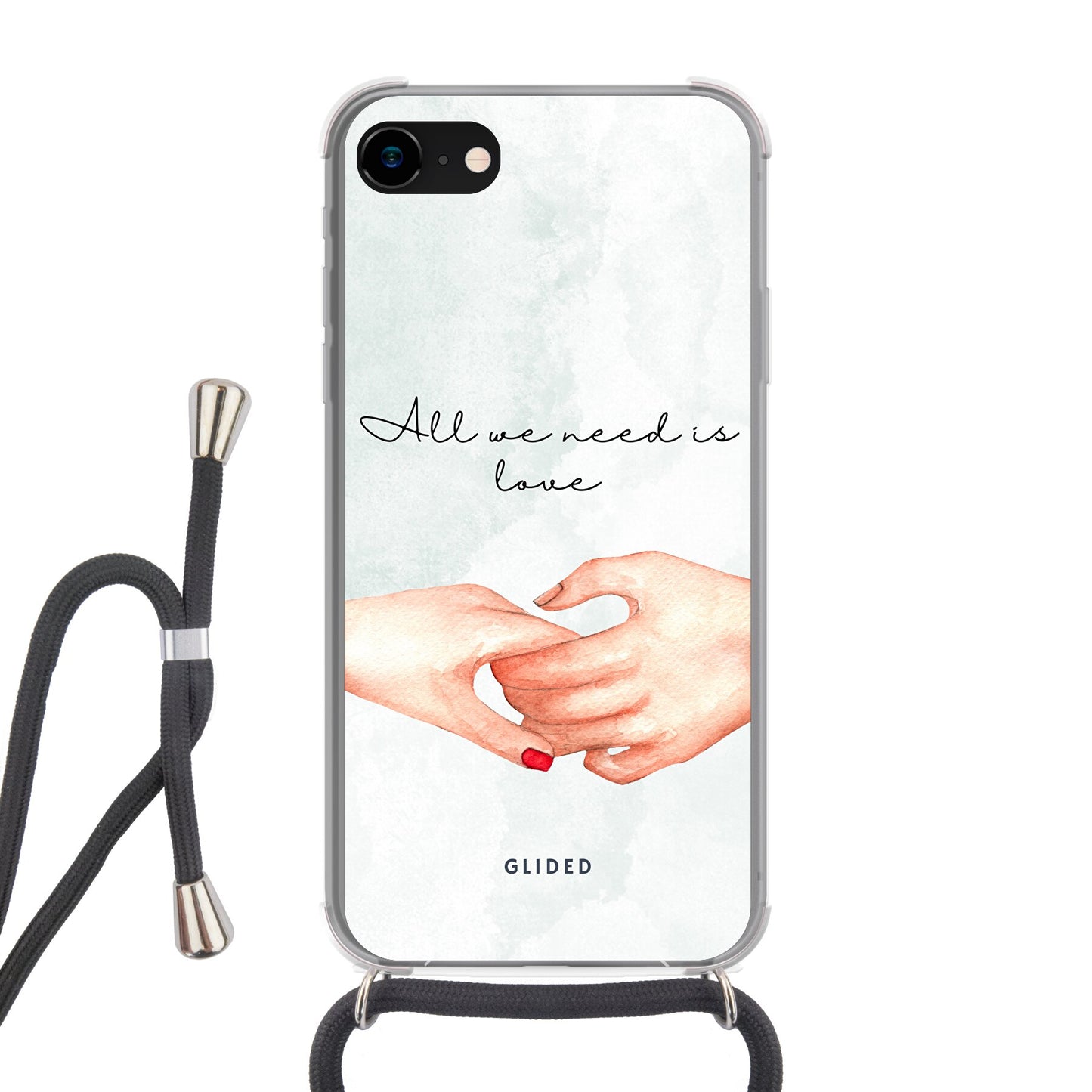 PureLove - iPhone 7 Handyhülle Crossbody case mit Band