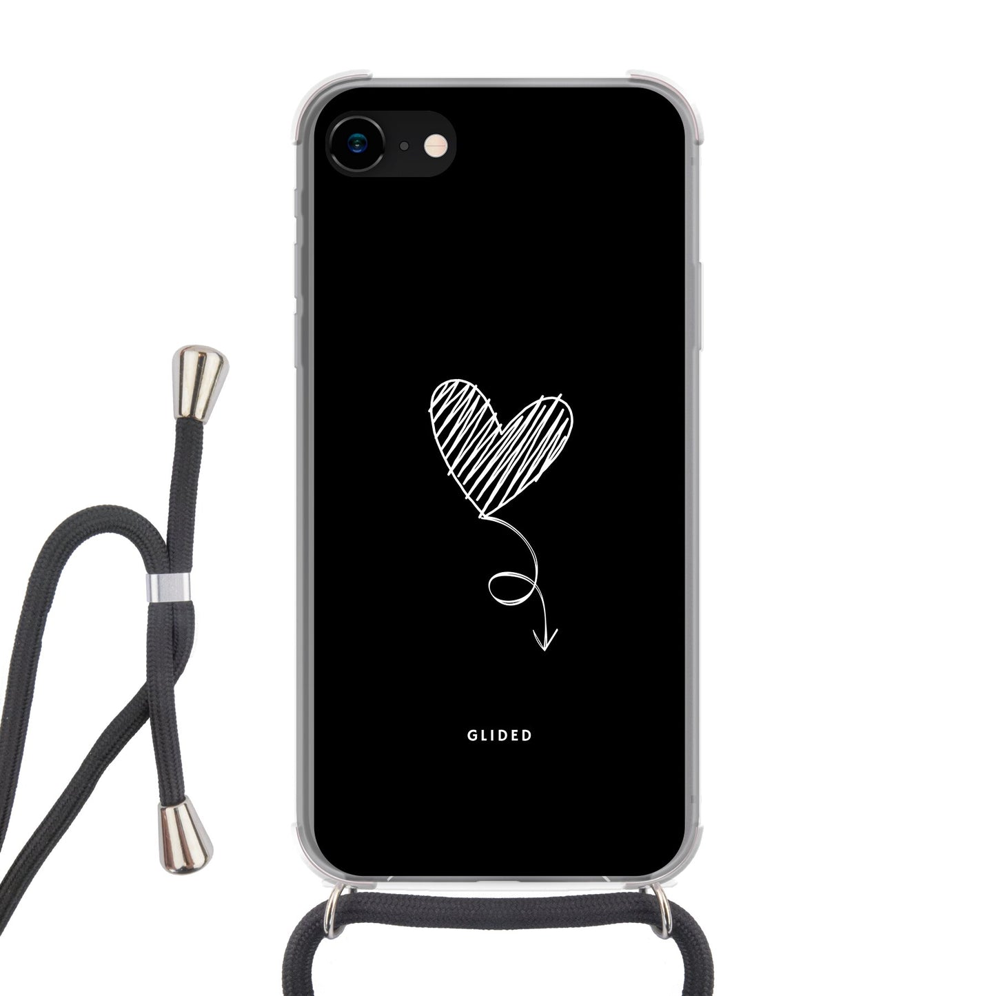 Dark Heart - iPhone 7 Handyhülle Crossbody case mit Band