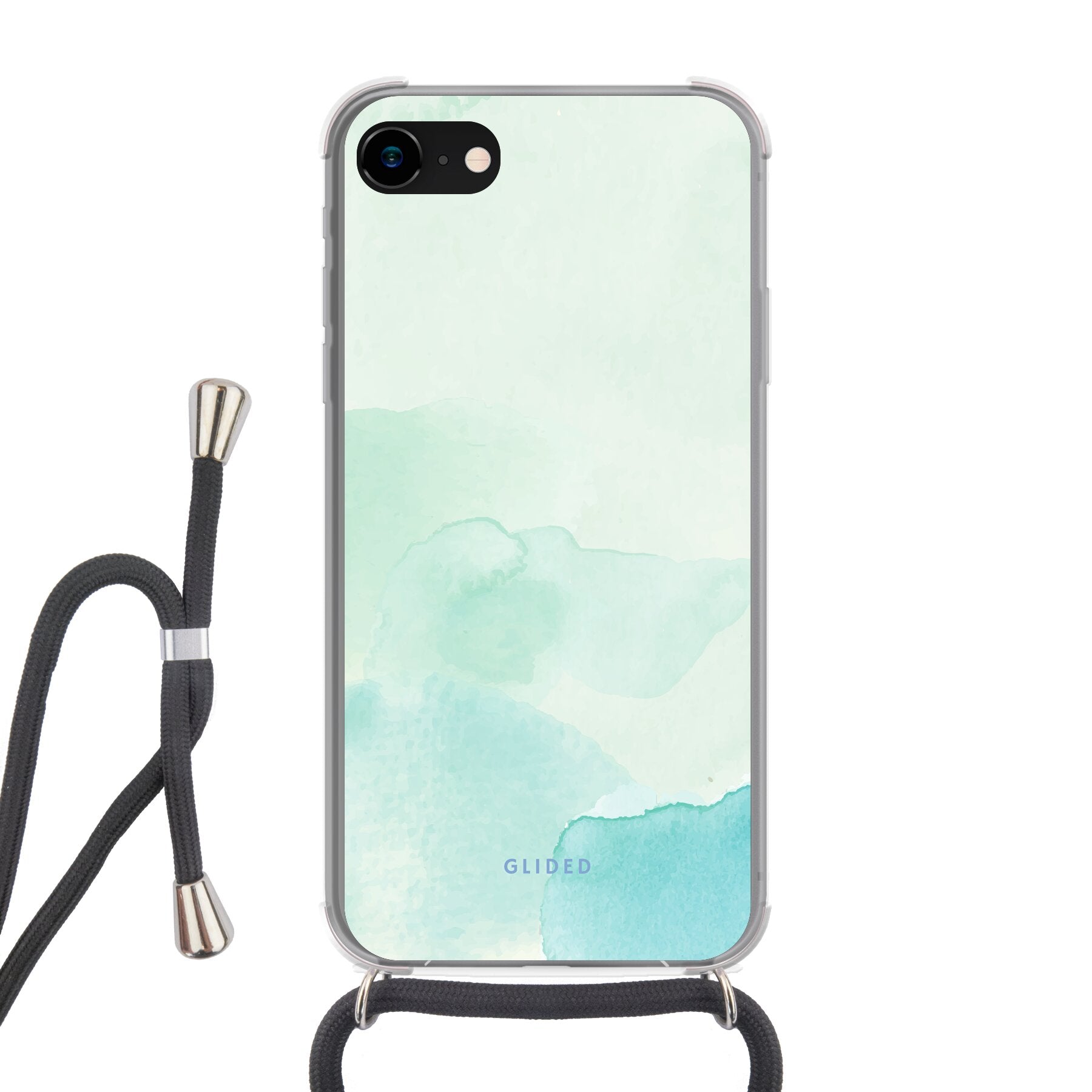 Turquoise Art - iPhone 7 Handyhülle Crossbody case mit Band
