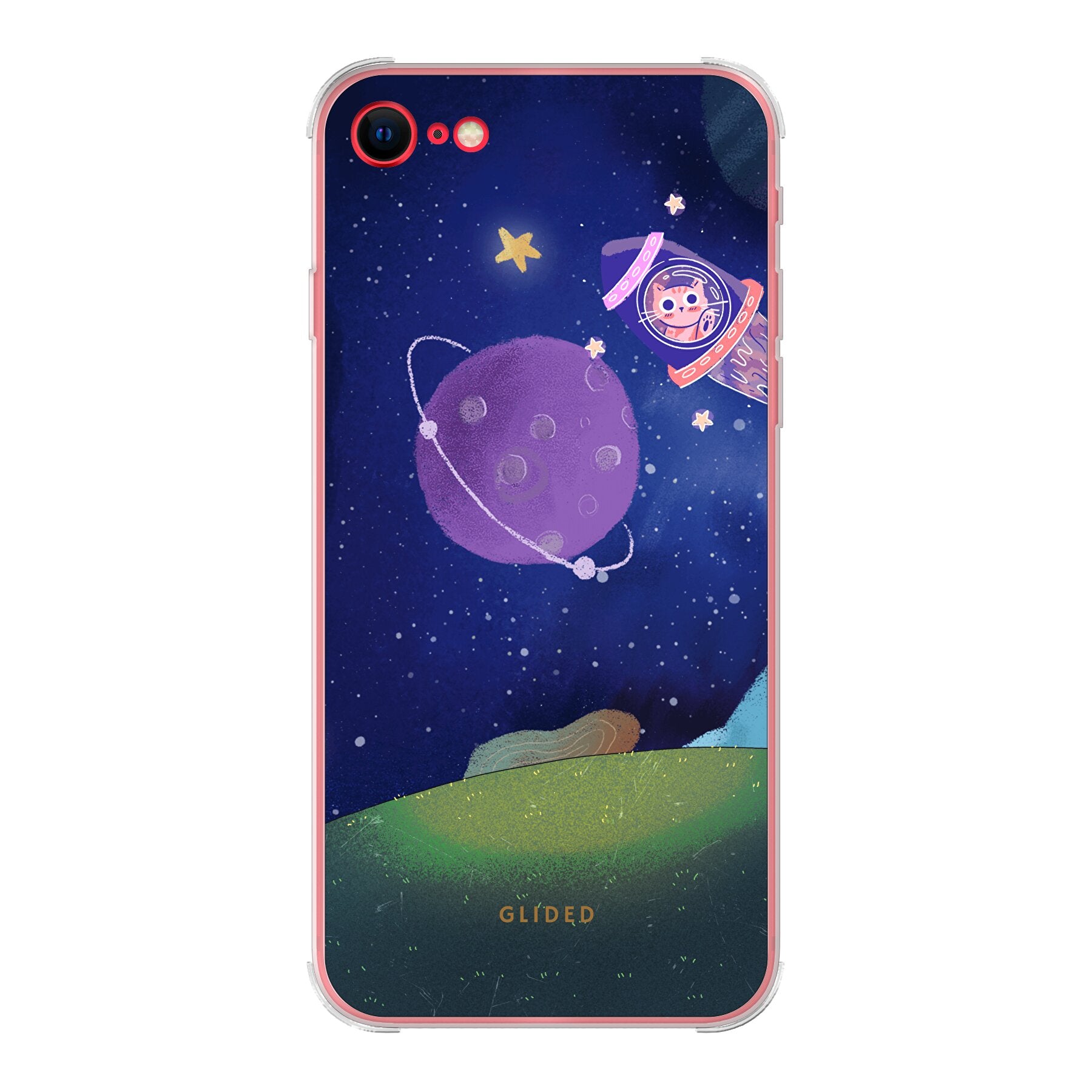 Galaxy Cat - iPhone 8 Handyhülle Bumper case