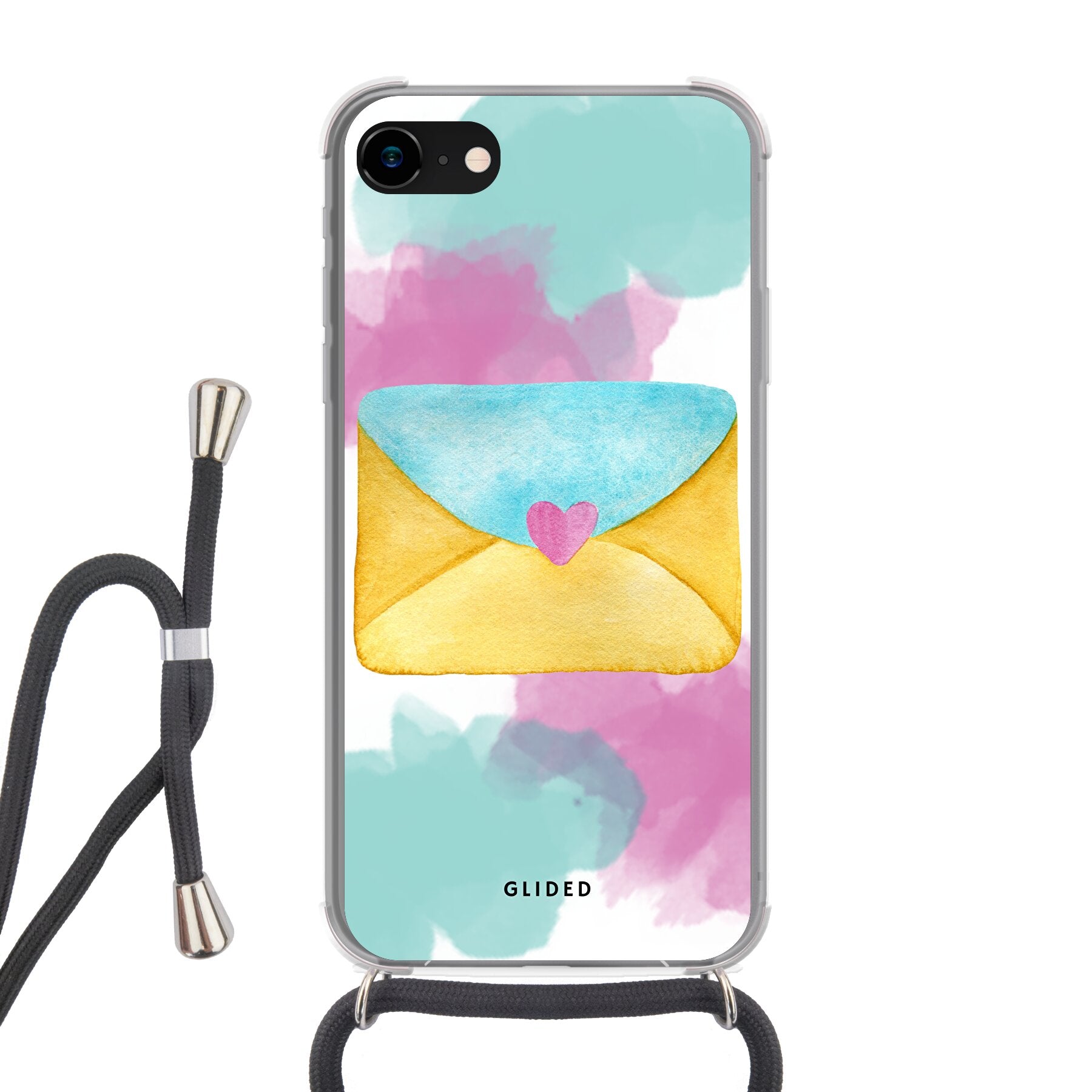 Envelope - iPhone 8 - Crossbody case mit Band