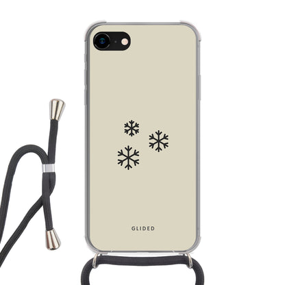 Snowflakes - iPhone 8 Handyhülle Crossbody case mit Band