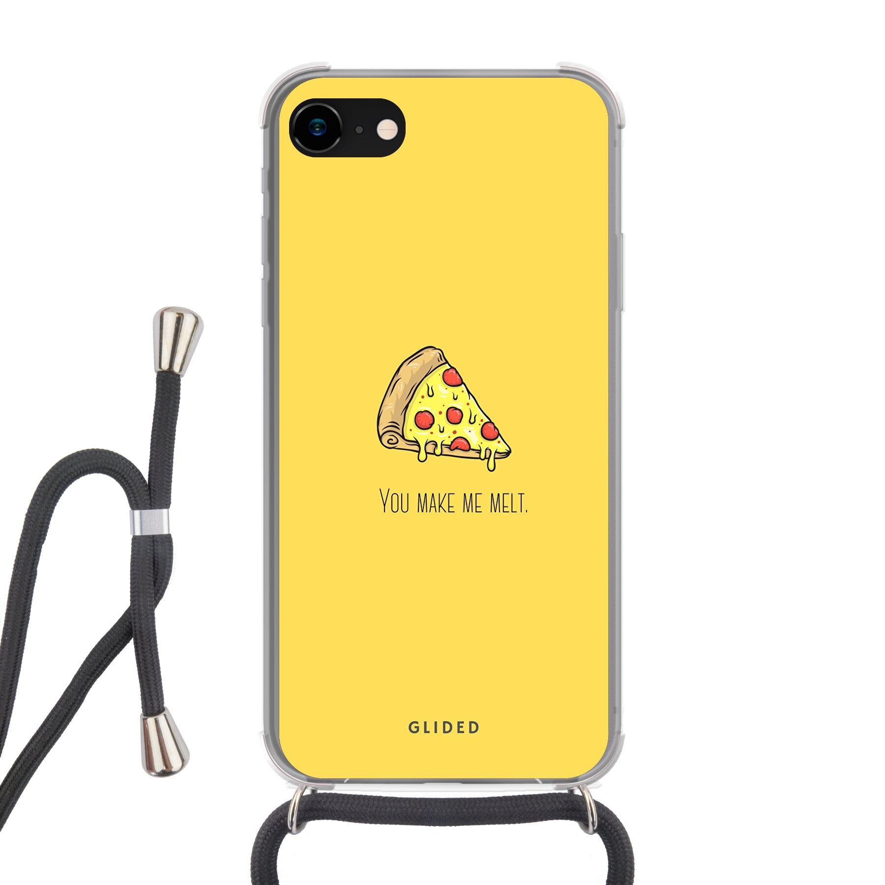 Flirty Pizza - iPhone 8 - Crossbody case mit Band