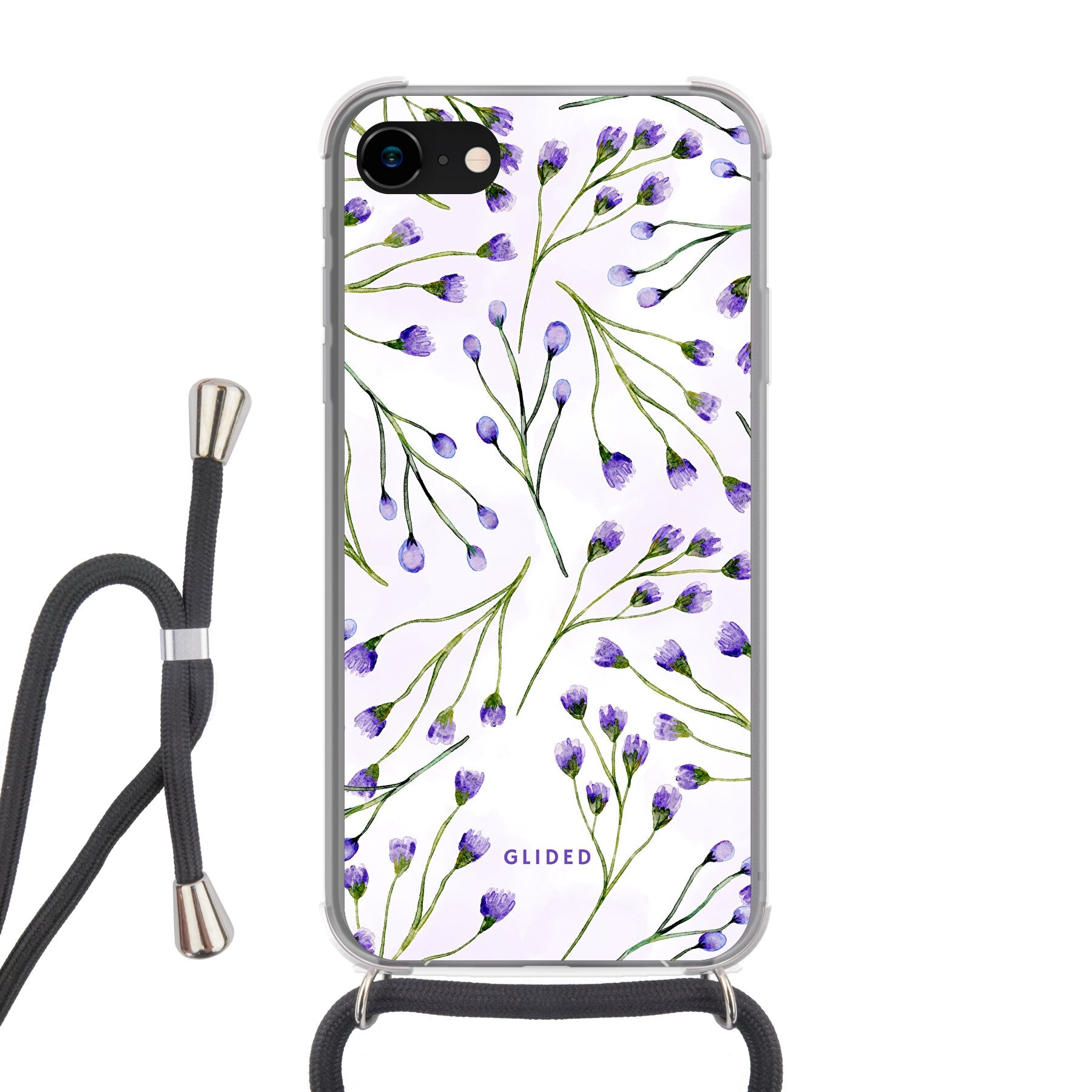 Violet Garden - iPhone 8 Handyhülle Crossbody case mit Band