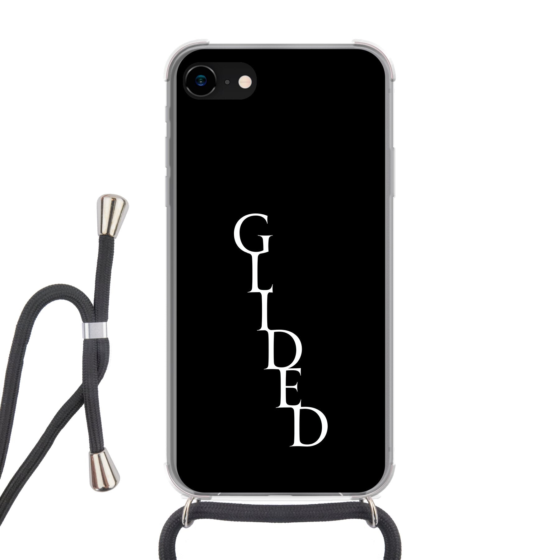 Premium Glided Exclusiv - iPhone 8 Handyhülle Crossbody case mit Band