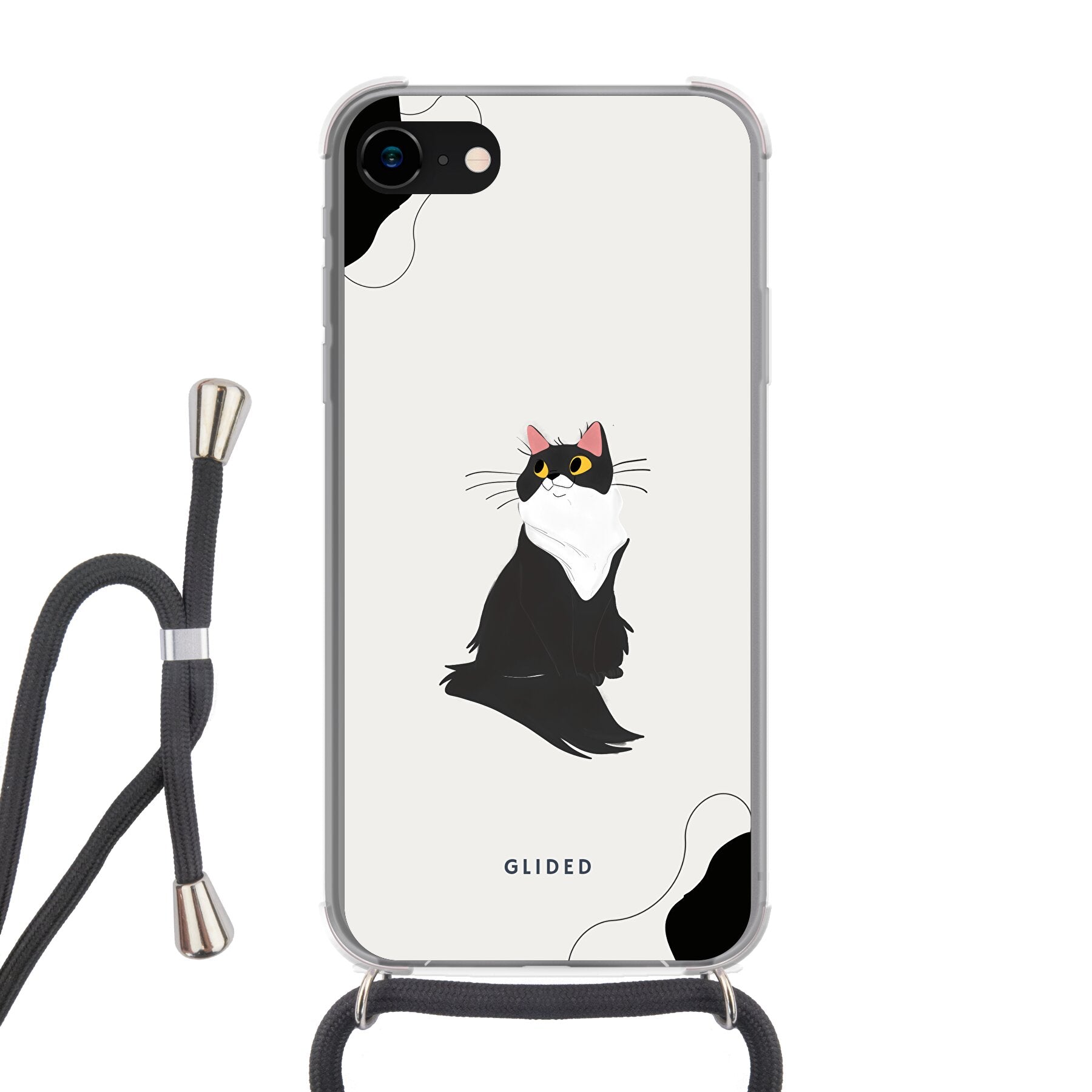 Fur - iPhone 8 Handyhülle Crossbody case mit Band