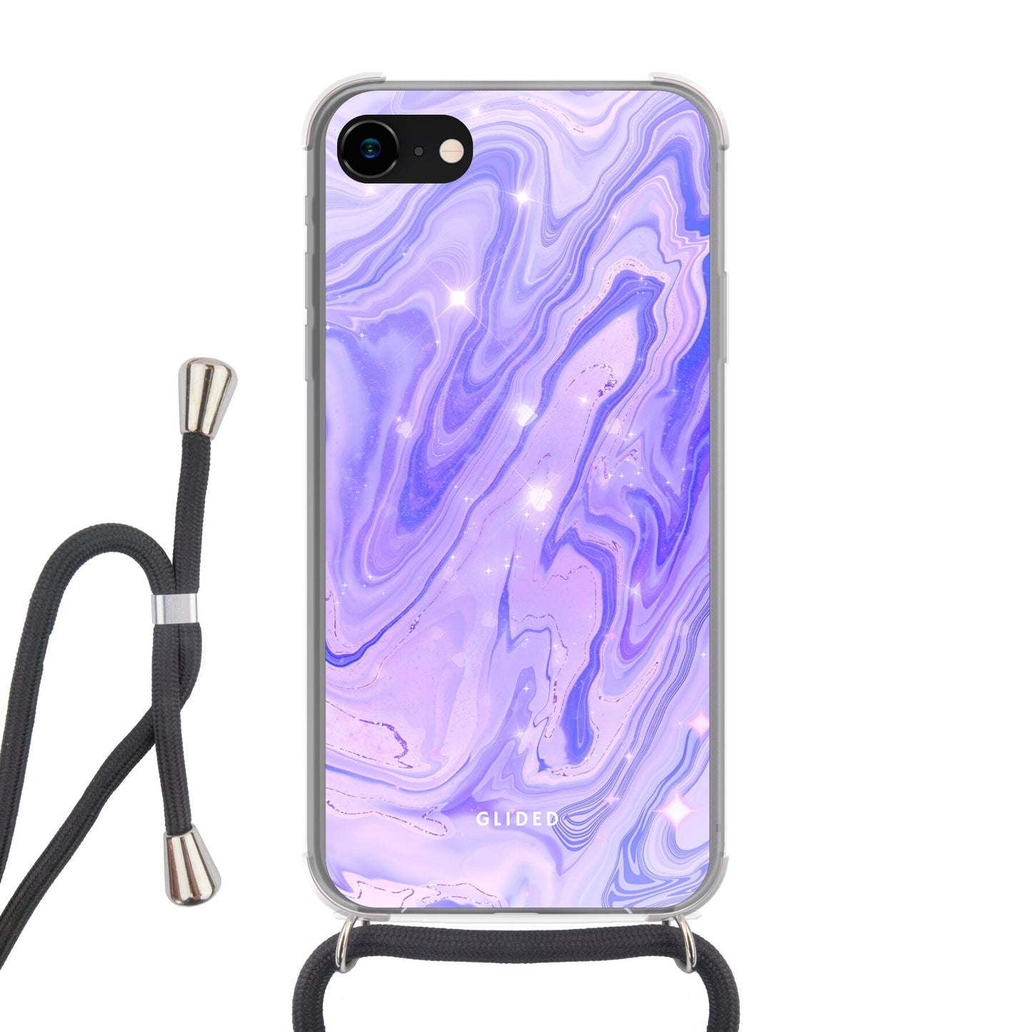 Purple Dream - iPhone 8 Handyhülle Crossbody case mit Band