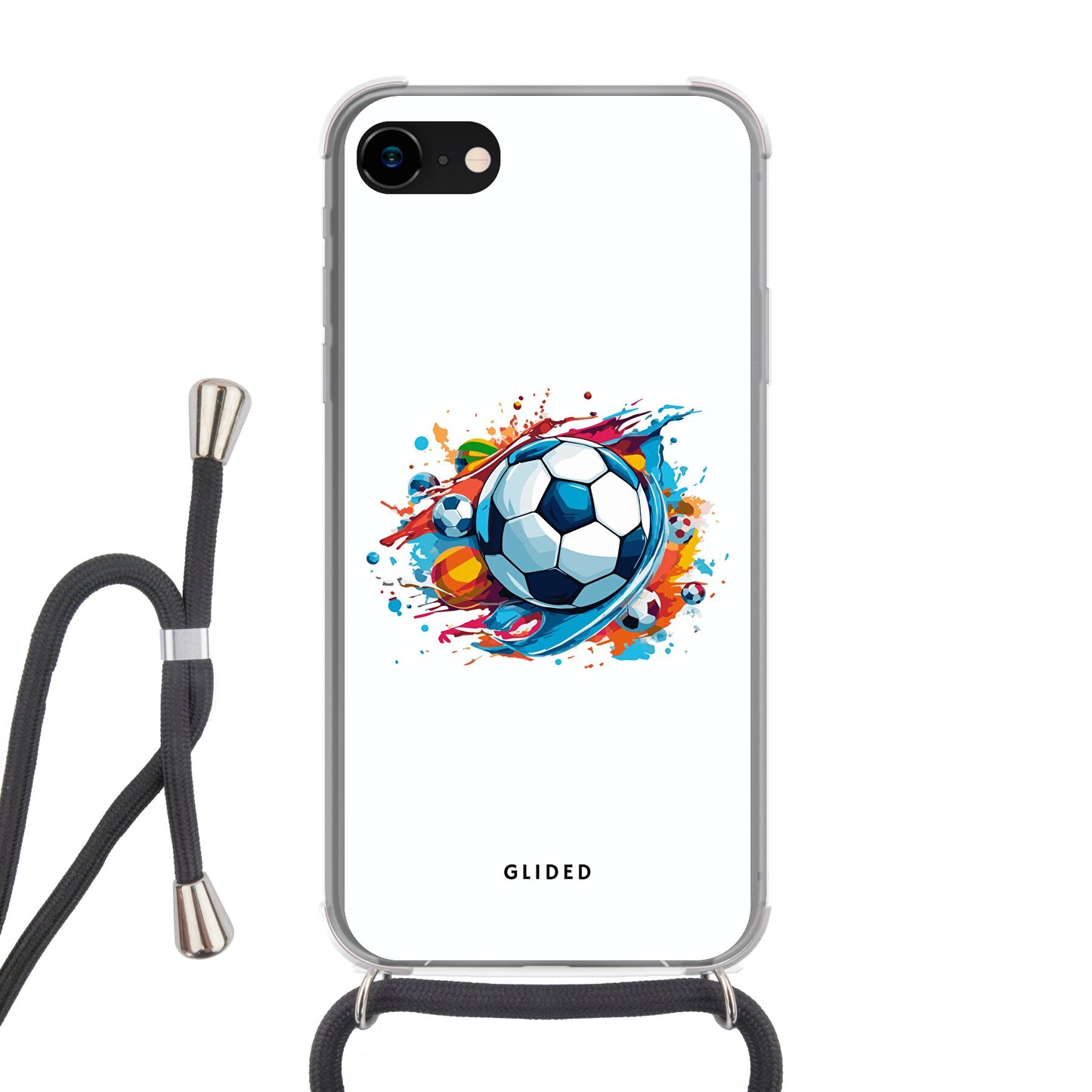 Football Passion - iPhone 8 Handyhülle Crossbody case mit Band