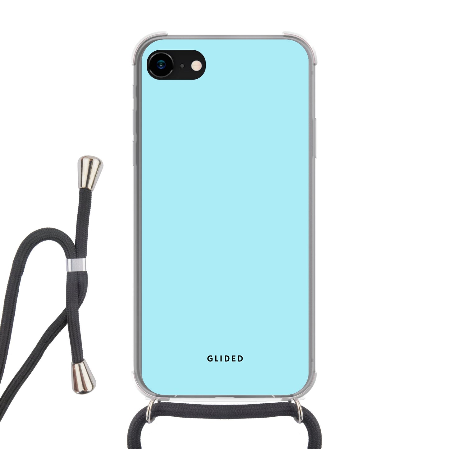 Turquoise Touch - iPhone 8 Handyhülle Crossbody case mit Band