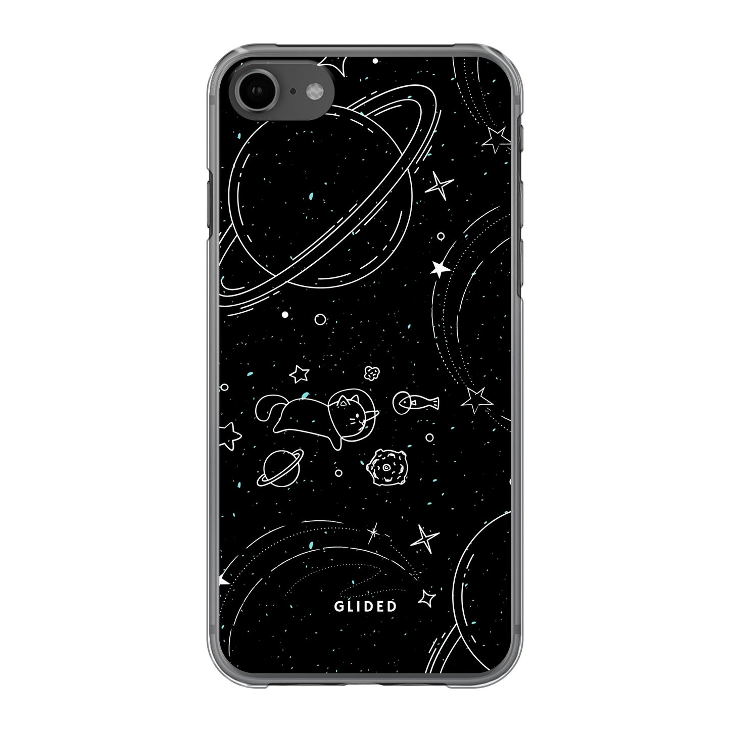 Cosmic Cat - iPhone 8 Handyhülle Hard Case