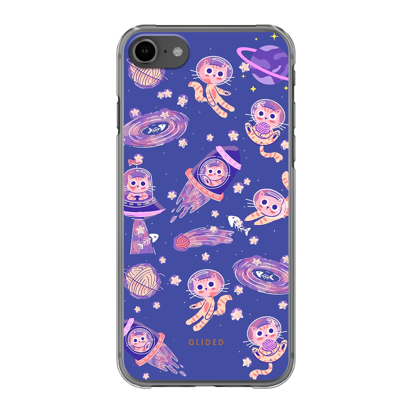 Space Cat - iPhone 8 Handyhülle Hard Case