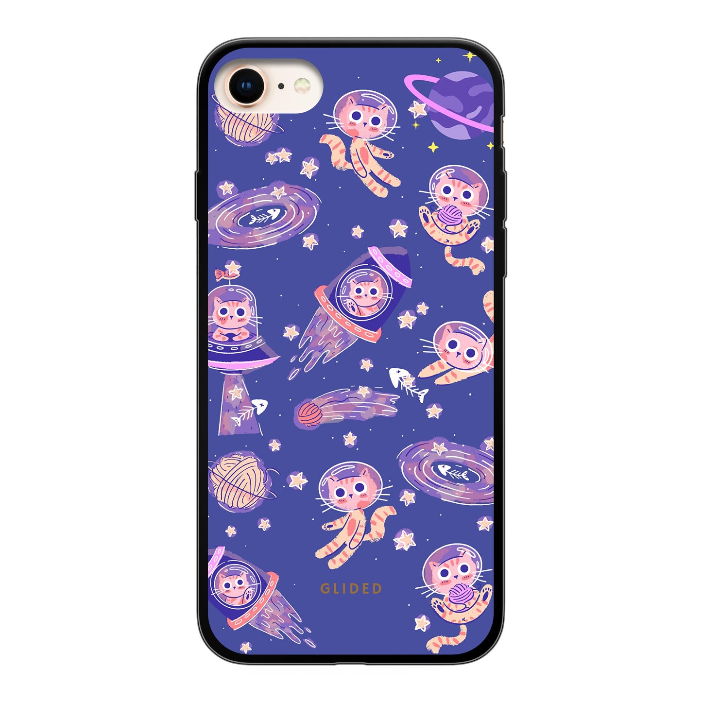 Space Cat - iPhone 8 Handyhülle Soft case