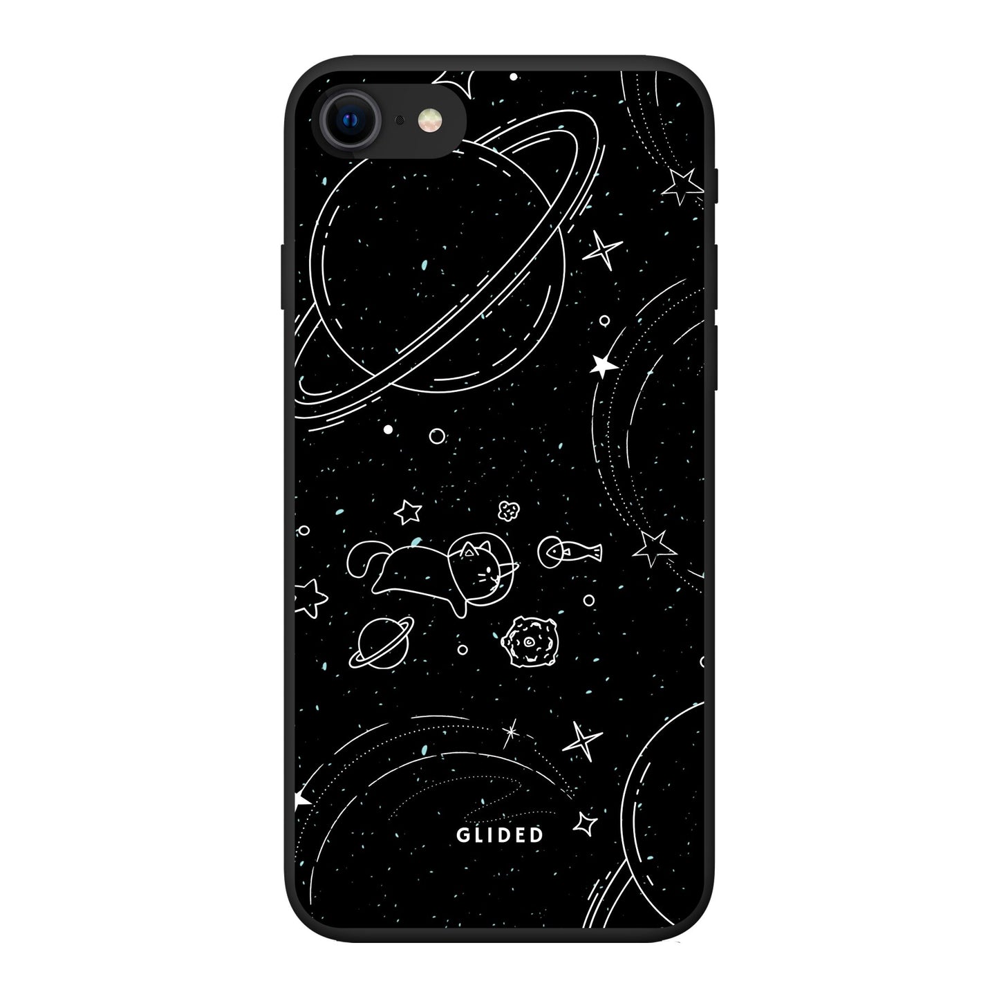 Cosmic Cat - iPhone SE 2020 Handyhülle Biologisch Abbaubar