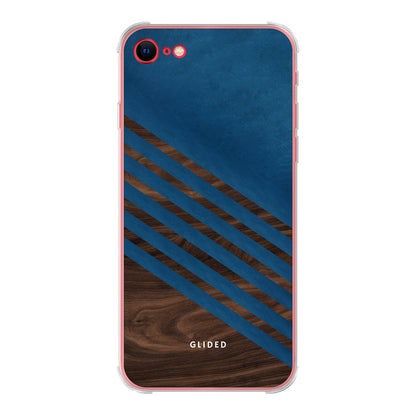 Blue Wood - iPhone SE 2020 Handyhülle Bumper case