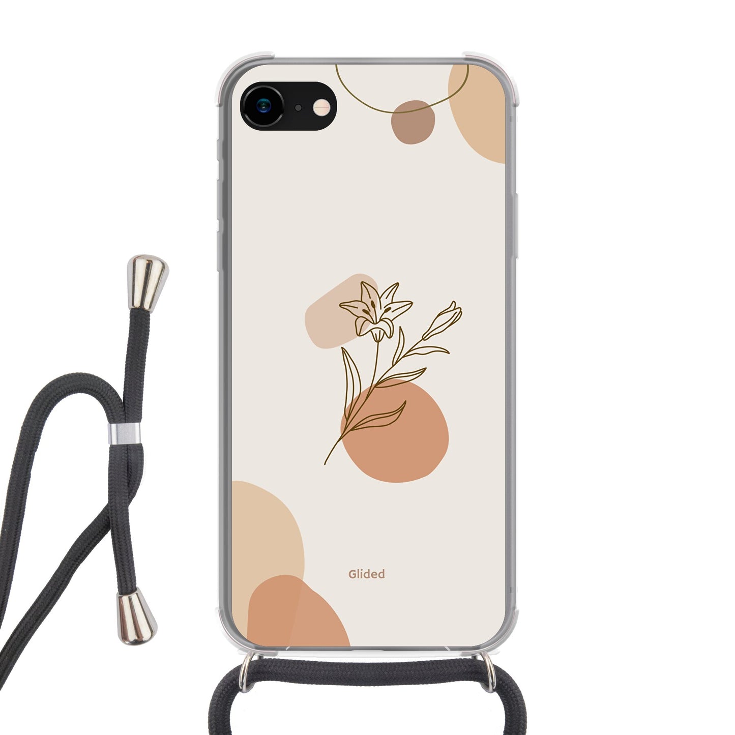 Flora - iPhone SE 2020 Handyhülle Crossbody case mit Band