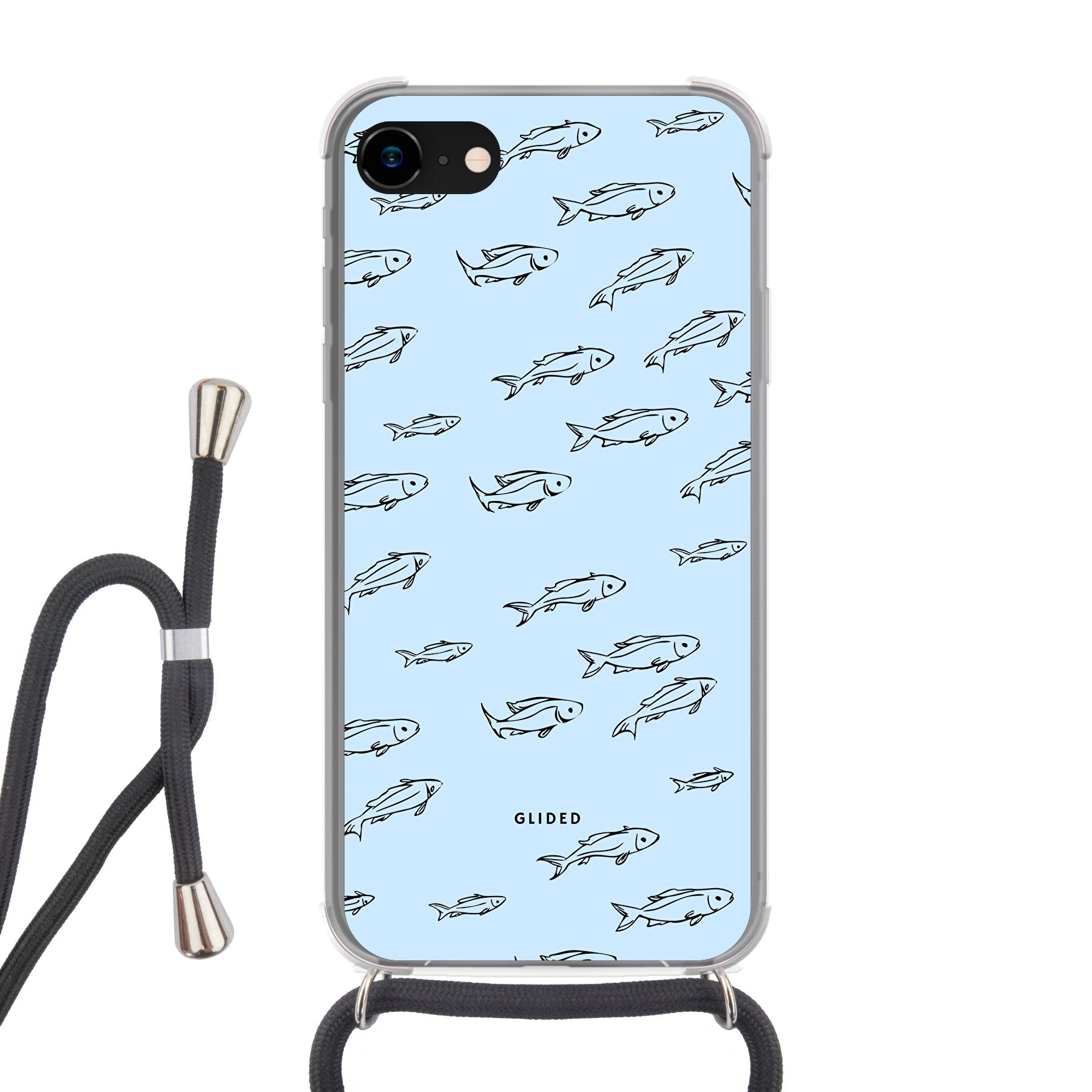 Fishy - iPhone SE 2020 Handyhülle Crossbody case mit Band