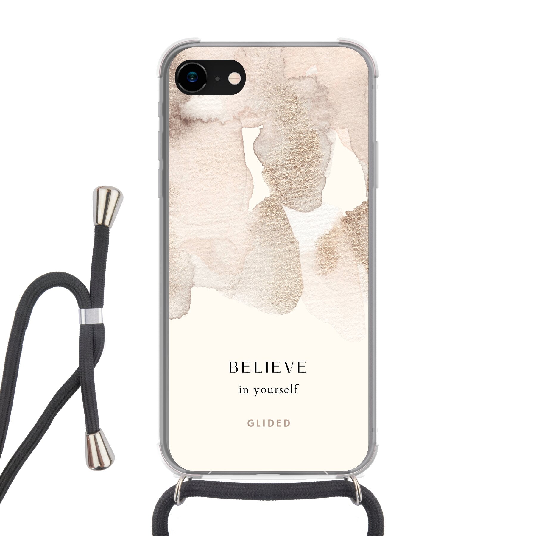 Believe in yourself - iPhone SE 2020 Handyhülle Crossbody case mit Band