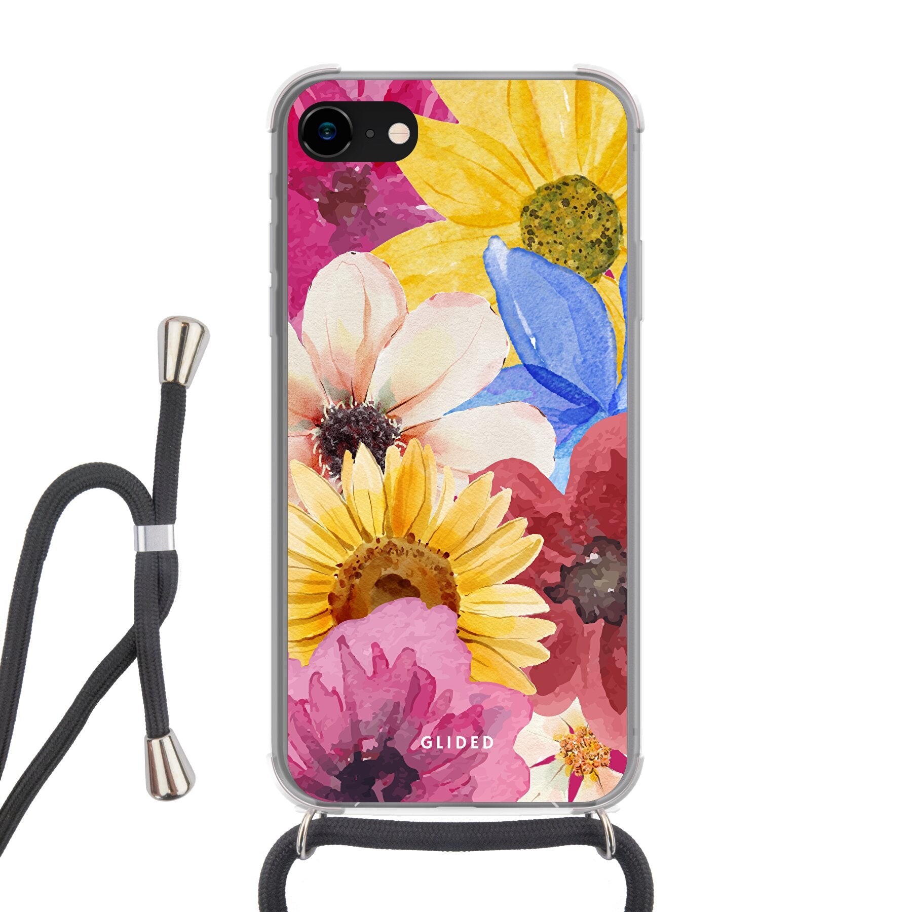 Bouquet - iPhone SE 2020 - Crossbody case mit Band