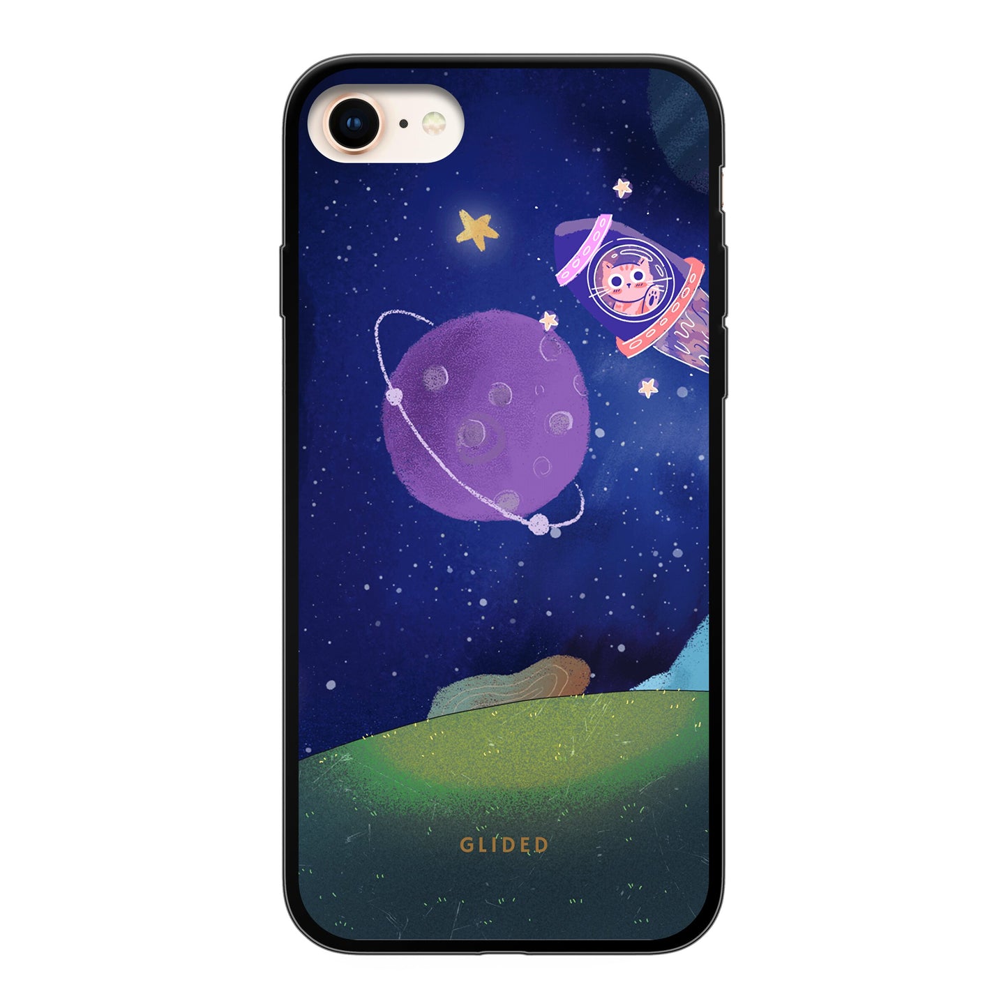 Galaxy Cat - iPhone SE 2020 Handyhülle Soft case