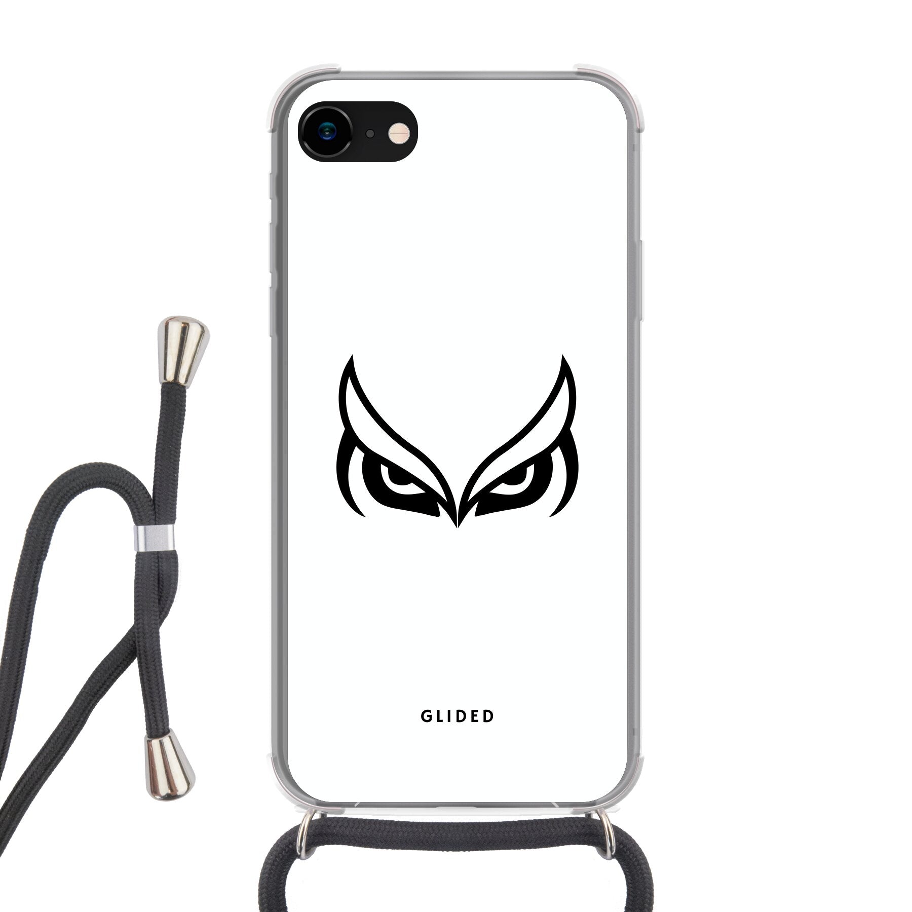 White Owl - iPhone SE 2022 Handyhülle Crossbody case mit Band
