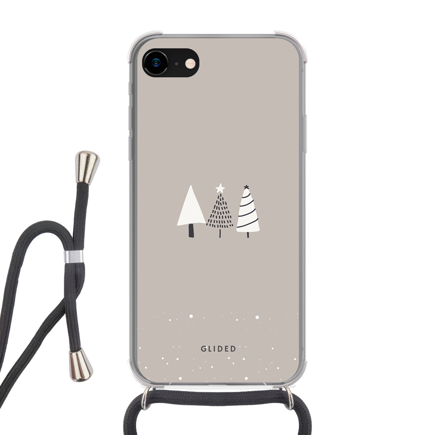 Snowscape - iPhone SE 2022 Handyhülle Crossbody case mit Band