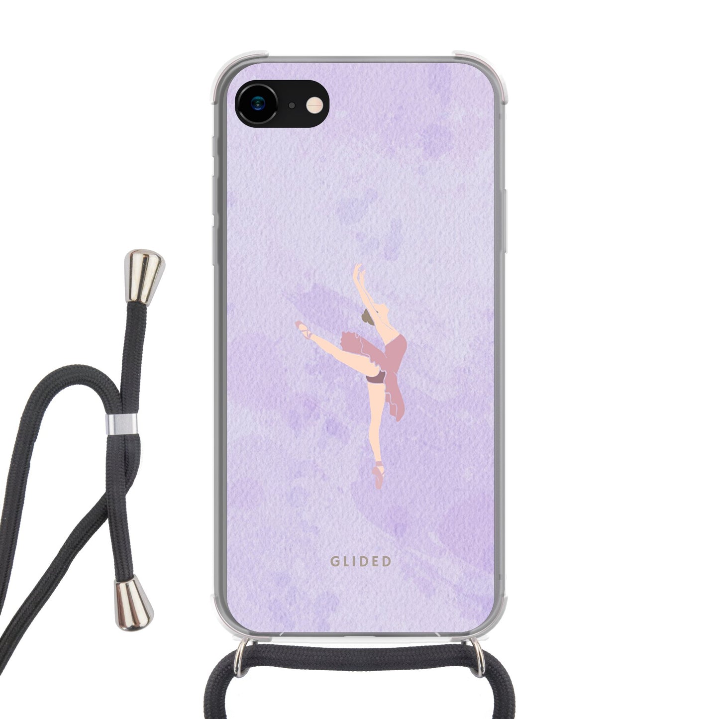 Lavender - iPhone SE 2022 Handyhülle Crossbody case mit Band