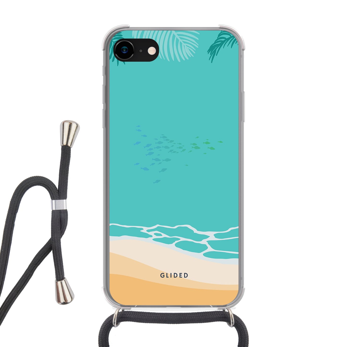 Beachy - iPhone SE 2022 Handyhülle Crossbody case mit Band