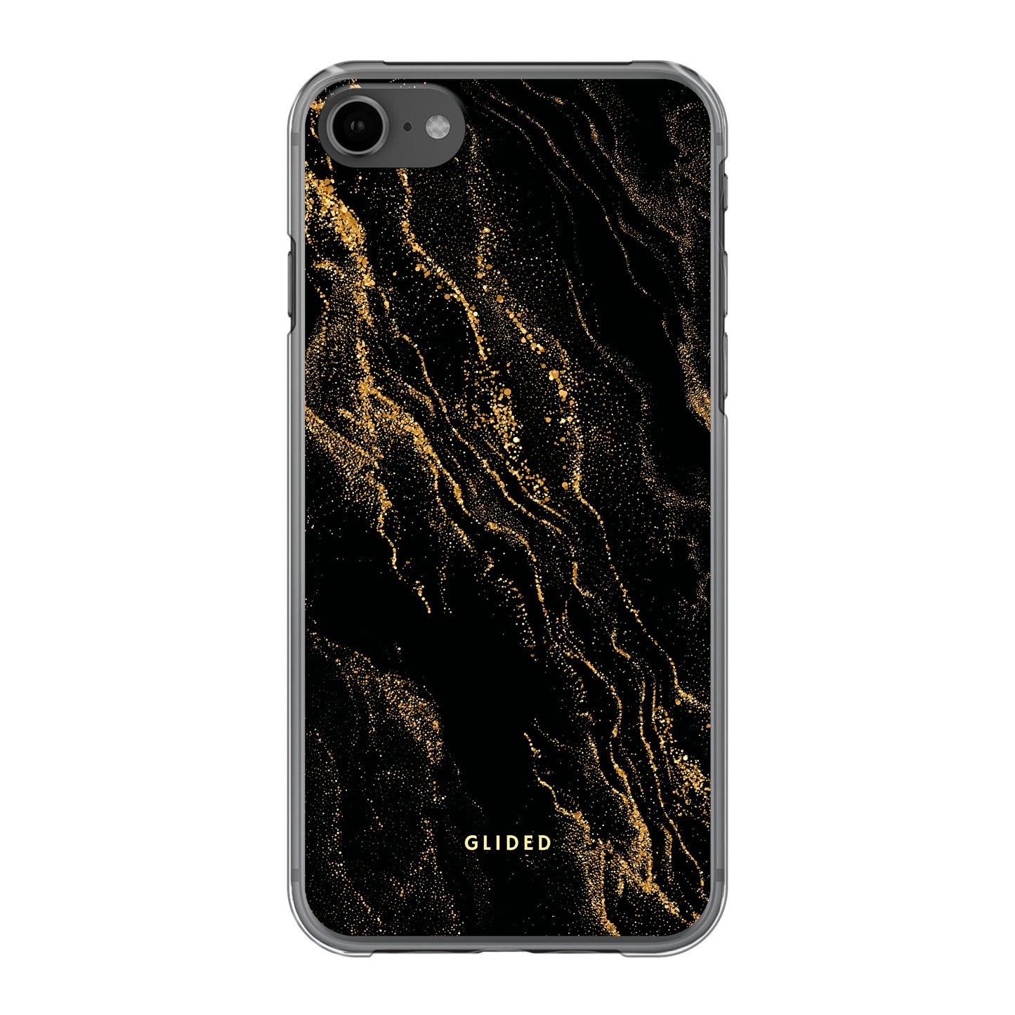 Black Marble - iPhone SE 2022 Handyhülle Hard Case