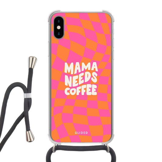 Coffee Mom - iPhone X/Xs - Crossbody case mit Band
