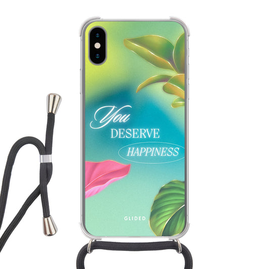 Happiness - iPhone X/Xs - Crossbody case mit Band