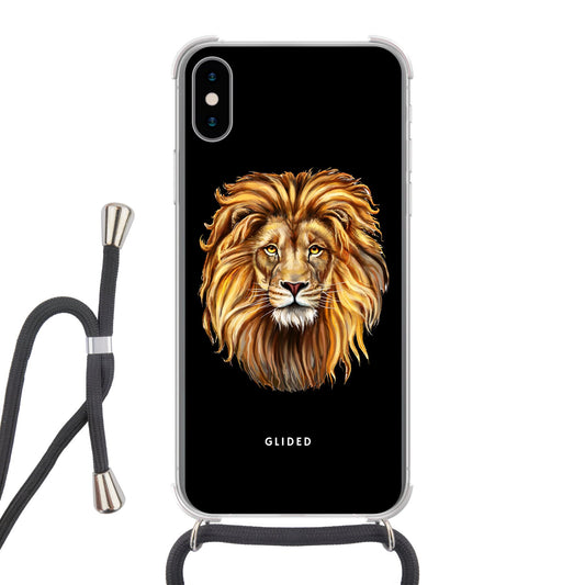 Lion Majesty - iPhone X/Xs - Crossbody case mit Band