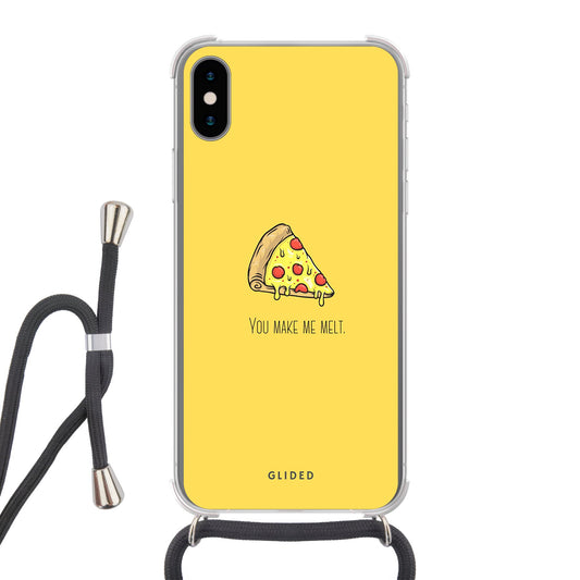 Flirty Pizza - iPhone X/Xs - Crossbody case mit Band