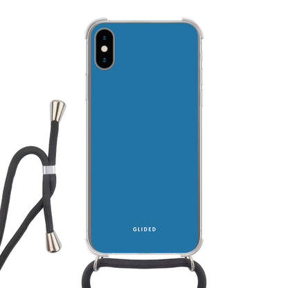 Blue Delight - iPhone X/Xs Handyhülle Crossbody case mit Band