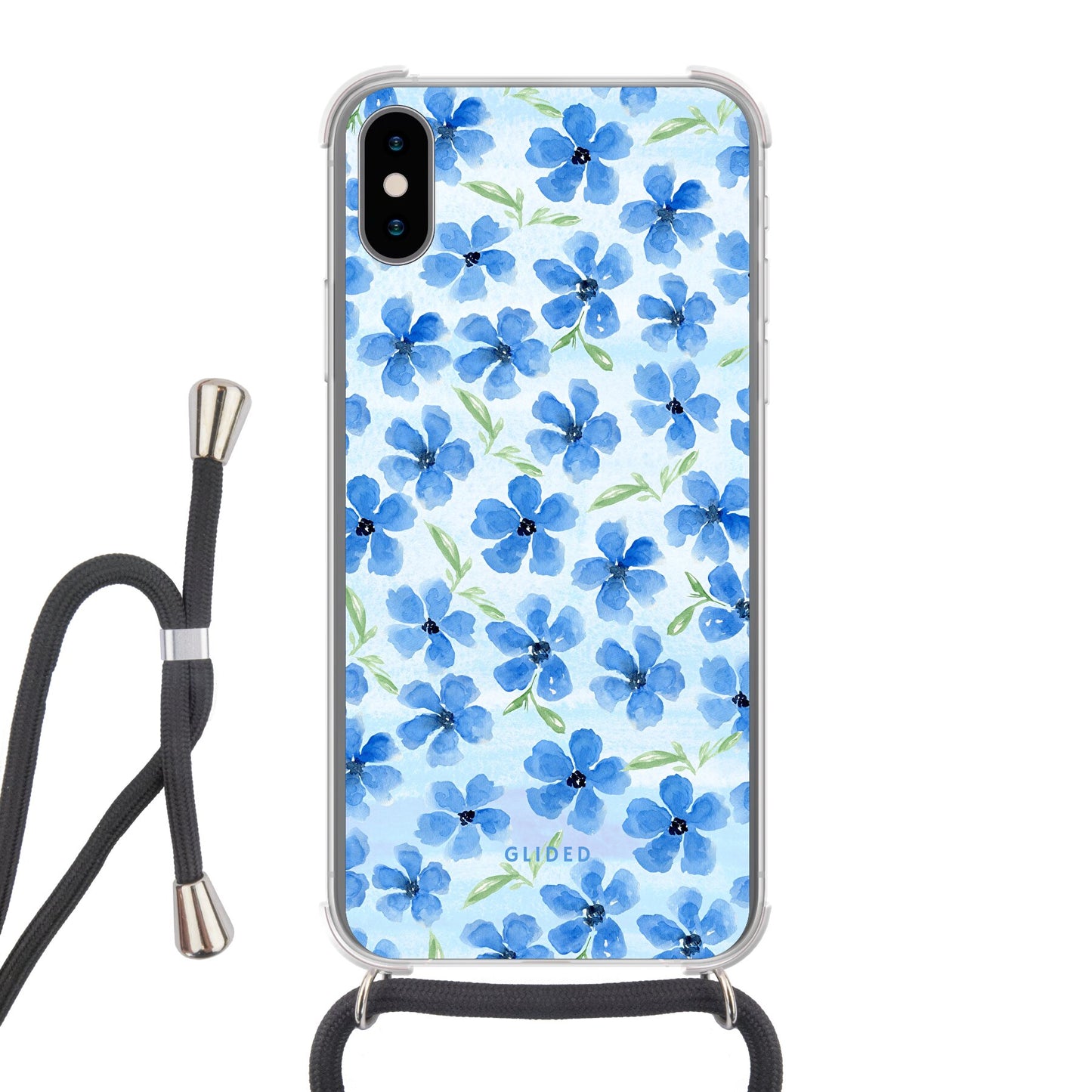 Ocean Blooms - iPhone X/Xs Handyhülle Crossbody case mit Band