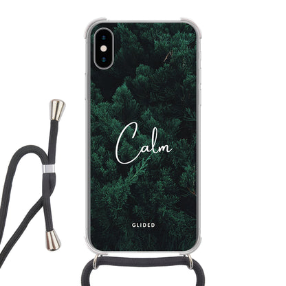 Keep Calm - iPhone X/Xs Handyhülle Crossbody case mit Band