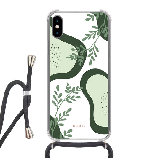 Avocado - iPhone X/Xs Handyhülle Crossbody case mit Band