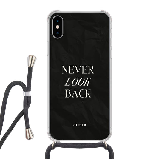 Never Back - iPhone X/Xs Handyhülle Crossbody case mit Band