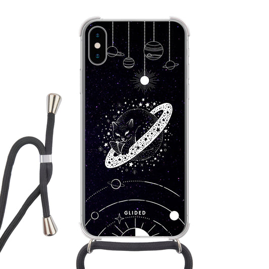 Astro Whiskers - iPhone X/Xs Handyhülle Crossbody case mit Band