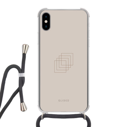 Spheres - iPhone X/Xs Handyhülle Crossbody case mit Band