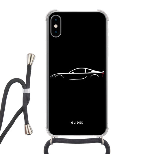 Thunder Racer - iPhone X/Xs Handyhülle Crossbody case mit Band