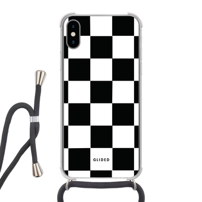 Classic Chess - iPhone X/Xs Handyhülle Crossbody case mit Band