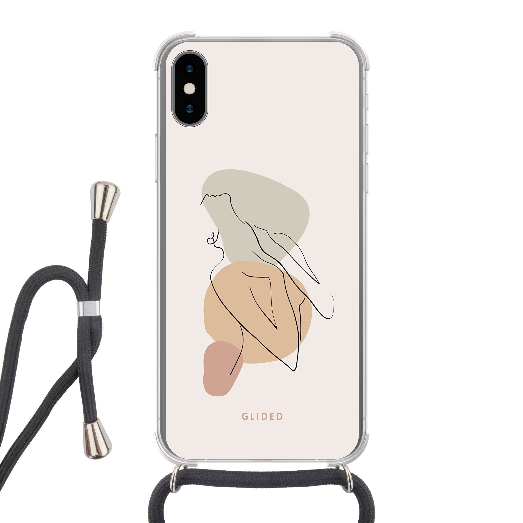 Woman Power - iPhone X/Xs Handyhülle Crossbody case mit Band