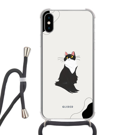 Fur - iPhone X/Xs Handyhülle Crossbody case mit Band