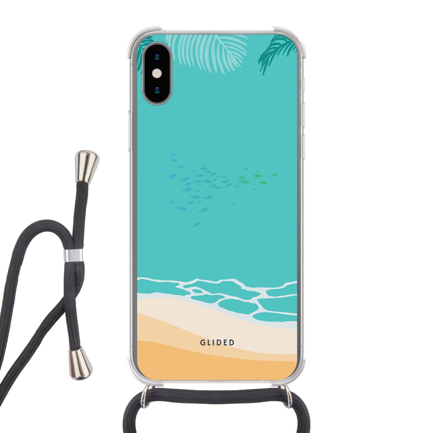 Beachy - iPhone X/Xs Handyhülle Crossbody case mit Band