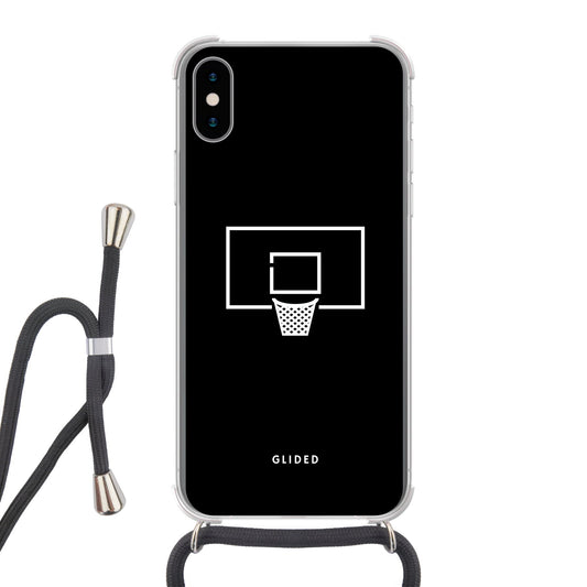 Basketball Fun - iPhone X/Xs Handyhülle Crossbody case mit Band