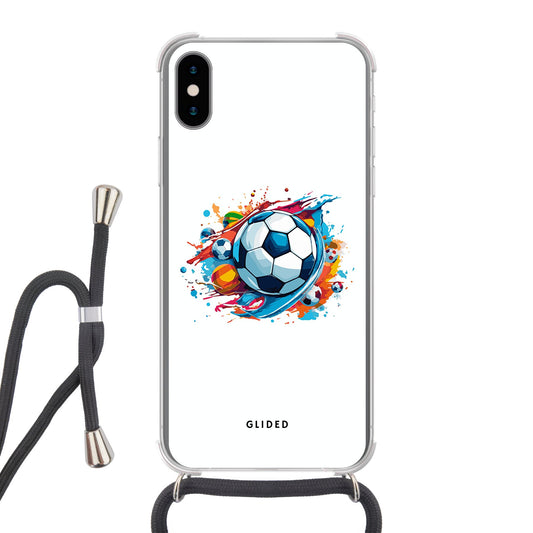 Football Passion - iPhone X/Xs Handyhülle Crossbody case mit Band